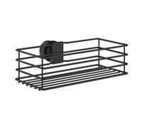 BESLAGSBODEN Matt Black Stainless Steel Shower Basket for Shower Riser Rail