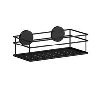 BESLAGSBODEN Matt Black Stainless Steel Shower Basket Self Adhesive Wall Mounted
