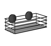 BESLAGSBODEN Matt Black Stainless Steel Shower Basket Self Adhesive Wall Mounted