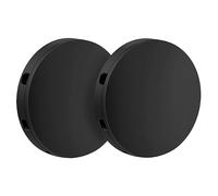 BESLAGSBODEN Pair of Matt Black Spare Mounting Plates for Self Adhesive Shower Baskets