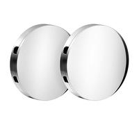 BESLAGSBODEN Pair of Polished Chrome Spare Mounting Plates for Self Adhesive Shower Baskets