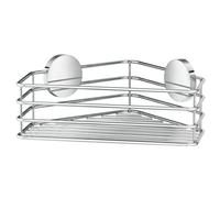 Smedbo Corner Shower Basket "Design" Self-Adhesive, Stainless Steel,20 x 25 x 5 cm, Silver