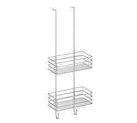BESLAGSBODEN Polished Chrome Stainless Steel Double Hanging Shower Basket