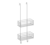BESLAGSBODEN Polished Chrome Stainless Steel Double Hanging Shower Basket
