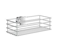 BESLAGSBODEN Polished Chrome Stainless Steel Shower Basket for Shower Riser Rail