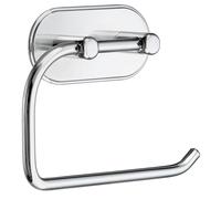 BESLAGSBODEN Polished Chrome Toilet Roll Holder Self Adhesive Bathroom Wall Mounted