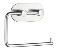 BESLAGSBODEN Polished Stainless Steel Toilet Roll Holder Self Adhesive Bathroom Wall Mounted