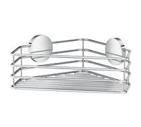 Smedbo Corner Shower Basket "Design" Self-Adhesive, Stainless Steel,20 x 25 x 5 cm, Silver