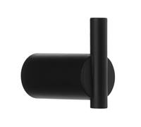 BESLAGSBODEN Single Hook in Black Stainless Steel, Height 30 mm