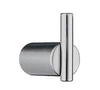 BESLAGSBODEN Single Hook in Brushed Stainless Steel, Height 30mm
