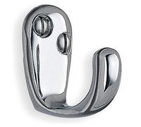 Beslagsboden - Single Hook In Polished Chrome, Height 38 mm