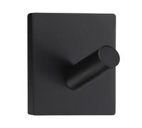 Beslagsboden - Single Hook Mini, Self-Adhesive, Black Stainless