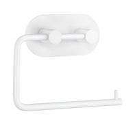 BESLAGSBODEN White Stainless Steel Toilet Roll Holder Self Adhesive Bathroom Wall Mounted