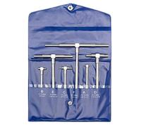 Beslands Telescopic Gauge Set 6 Pcs - Adjustable Inner Diameter 8-150 mm T-Bore Hole Gauges Measuring Tool