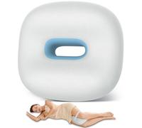 beslovo Knee Pillow for Side Sleepers, Memory Foam Leg Pillow for Side Sleeping, Between Legs Pillow for Hip and Back Pain Relief - Side Sleeper Pillow with Breathable Pillowcase and Elastic Strap