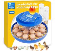 Besly 18 Egg Incubator with Automatic Egg Turning and Humidity Control, 360° Viewing, Dual Size Egg Trays for Chicken, Duck, Goose, Turkey, Quail, and Parrot Eggs, Ideal for Farm, Classroom, Home Use