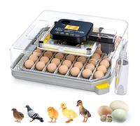 Besly 48 Egg Incubator for Hatching with Automatic Egg Turning and Humidity Control, Egg Candler, Poultry Egg Incubator for Chicken, Ducks, Goose, Pigeon, Quail, ideal for Farm, Classroom, Home