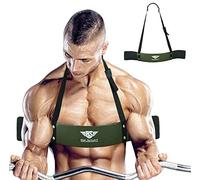 BeSmart Arm Blaster for Biceps & Triceps Dumbbells & Barbells Curls Muscle Builder Bicep Isolator for Big Arms Bodybuilding & Weight Lifting Support for Strength & Muscle Gains (Army Green)