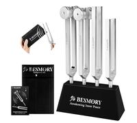 BESMORY Tuning Forks for Healing Set (128Hz, 136Hz, 256Hz, 384Hz)