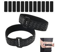 Besmrpg 1 Pair Elastic Boot Straps,with 12PCS Adhesive Tapes | Adjustable Knee High Boot Belt for Ankle Gap Prevention | Anti-Slip Shoe Accessories for Women's Thigh High Boots