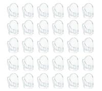 Besmrpg 30 PCS Sticky Hooks for Hanging,Self Adhesive Wall Hooks Stick On, Small Plastic Transparent Stick on Hooks for Hanging No Drilling, Damage Free Towel Holders for Kitchen Bathroom Office