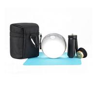 Besnfoto Crystal Ball Photography Lens - 90mm K9 Glass Sphere with Stand, Tripod & Suction Mount Base - Decorative Glass Ball with Padded Sleeve Bag