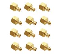 BesNPT 12 Pack Barb Crimp Pex 1/2" x 1/2" Female NPT Adapter, Brass Fittings for Pex Pipe