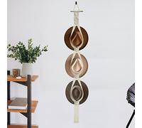 Besoamo Macrame Hat Hangers, Bohemian Hat Rack Hat Organizer for Wall Hanging, Handmade Woven Hat Holder for Woman Man, Decorative Boho Hanger Cap Holder for Wide Brim Caps (Three Hats Style)