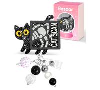 Besoar Funny Nurse Badge Reel - Cute Nursing Badge Holder Retractable with ID Clip, Cat Xray Badge Reel with Alligator Clip for Office Work Hospital Medical Student Nurse Week Graduation Gifts