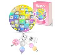 Besoar Funny Nurse Badge Reel - Cute Nursing Badge Holder Retractable with ID Clip, Disco Ball Badge Reel with Alligator Clip for Office Work Hospital Medical Student Nurse Week Graduation Gifts
