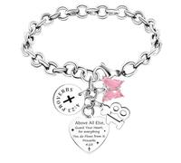 BESPMOSP Birthday Charm Bracelets Gifts for Girls Women 13th 15th 16th 18th 21st 30th-60th Bracelet Gift for 13 15 16 18 21 30-60 Year Old Present (18th Birthday Bracelet)