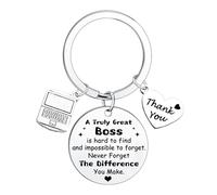 BESPMOSP Boss Keyring Thank you Gifts for Bosses Gifts for Women Men Leaving Gifts for Coworker Leaders Boss Birthday Gift Retirement Gifts for Woman