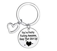 BESPMOSP Coworker Leaving Gifts Appreciation Keychain Going Away Keychain Boss Retirement Gift Thank You Key Chain (You're Pretty)