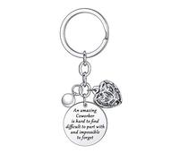 BESPMOSP Coworker Leaving Gifts Appreciation Keychain Going Away Keychain Boss Retirement Gift Thank You Key Chain (An amazing)