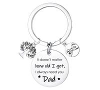 BESPMOSP Dad Keyring Father’s Day Gift Dad Birthday Gifts from Daughter Son Thanksgiving Gift for Father Best Daddy Gifts Idea
