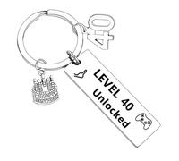 BESPMOSP Funny Birthday Gifts for Boys Girls Men Women 13th 16th 18th 21st 30th 40th Birthday Keyring Birthday Present Birthday Gift Ideas (40th Birthday Gifts)