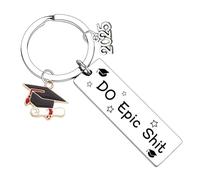 BESPMOSP Funny Graduation Keyring 2025 Graduation Gifts for Him Her Class of 2025 Gifts Inspirational Gifts for Women Men 2025 Graduation Present for Boys Girls Daughter Son