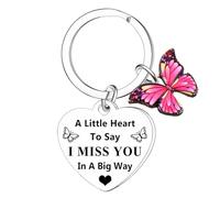 BESPMOSP I Miss You Gifts for Women Farewell Keyring Leaving Gifts for Colleagues Long Distance Relationship Gifts for Her Girlfriend Wife Coworker Best Friend Birthday Gift Goodbye Go Away Present