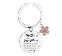 BESPMOSP Mum Daughter Keyring Mother's Day Gifts for Mum Keyring from Daughters Gifts from Mummy Birthday Gifts for Daughter Present I Love You Gift for Mother