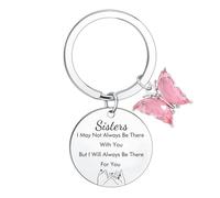 BESPMOSP Sister Gifts from Sister Keyrings Sister Birthday Gifts Long Distance Keyring for Sisters Graduation Present Big Sis Little Sis Keyring Accessories