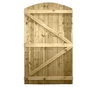Bespoke Arch Top Wooden Garden Gate, 6ft x 3.5ft Feather Edge Semi-Braced