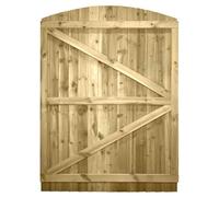 Bespoke Arch Top Wooden Garden Gate, 6ft x 4.5ft Feather Edge Fully Framed