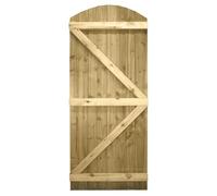 Bespoke Arch Top Wooden Garden Gate, 7ft x 2.5ft Feather Edge Semi-Braced