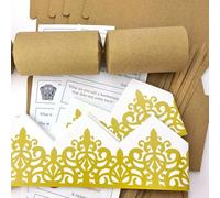 Bespoke by Crafty Capers 24 Recycled Kraft Crackers | Make & Fill Your Own Crackers | DIY Kit