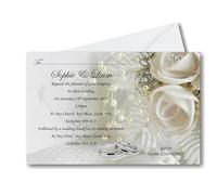 Bespoke Candy Delights 40 Personalised Beautiful Wedding Day Invitations - Invites Can write Guests Names On Them With Envelopes WD8