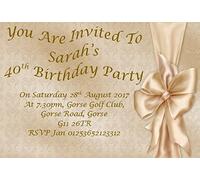 Bespoke Candy Delights 40 Personalised Birthday Party Invites - Invitations Surprise Can Be Added - For Any Age 16th, 18th, 21st, 30th, 40th, 50th, 60th 70th 80th L11
