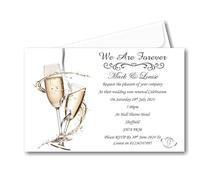Bespoke Candy Delights Personalised Wedding Vow Renewal Invitations with Envelopes - Custom Wedding Vow Renewal Invites - Elegant Design - WR2 (20)