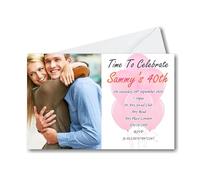 Bespoke Candy Delights Personalised Womens Girls Birthday Party Invitations - Invites With Envelopes BD76 14th 15th 16th 17th 18th 21st 30th 40th 50th 60th 70th Birthdays Surprise Can be added (80)