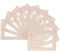 Bespoke Computer Cut Photo/Picture Mounts/Frame Mounts- Pack of 10 -Frame Size 12"x10" Mount Size 9"x7" -Color Ivory