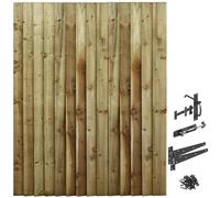 Bespoke Custom Made to Measure Timber Wooden Garden Gate/Feather Edge Flat Top[6ft Tall (180cm),Upto 1350mm Wide,Suffolk Hinge Pack]